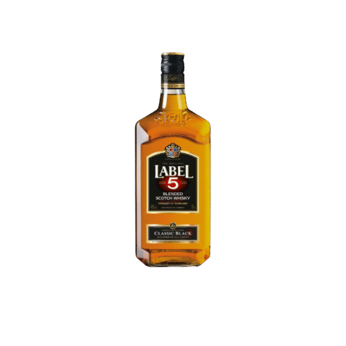 label 5 whiskey classic black 