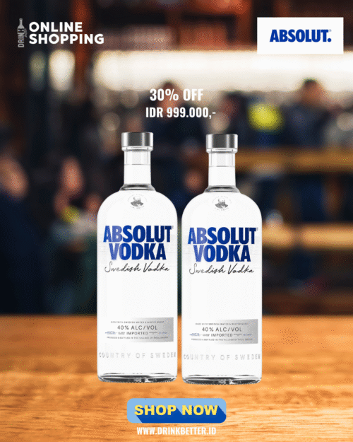 [ promo ] absolut vodka bundling 2 bottles